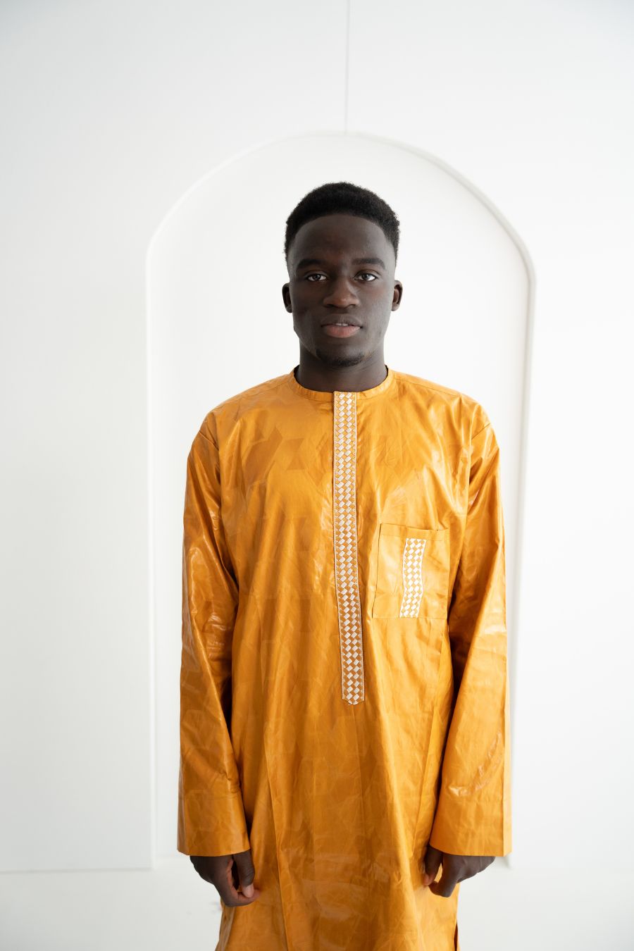 Afrikanische Festkleidung für Herren Gelb - Saidou