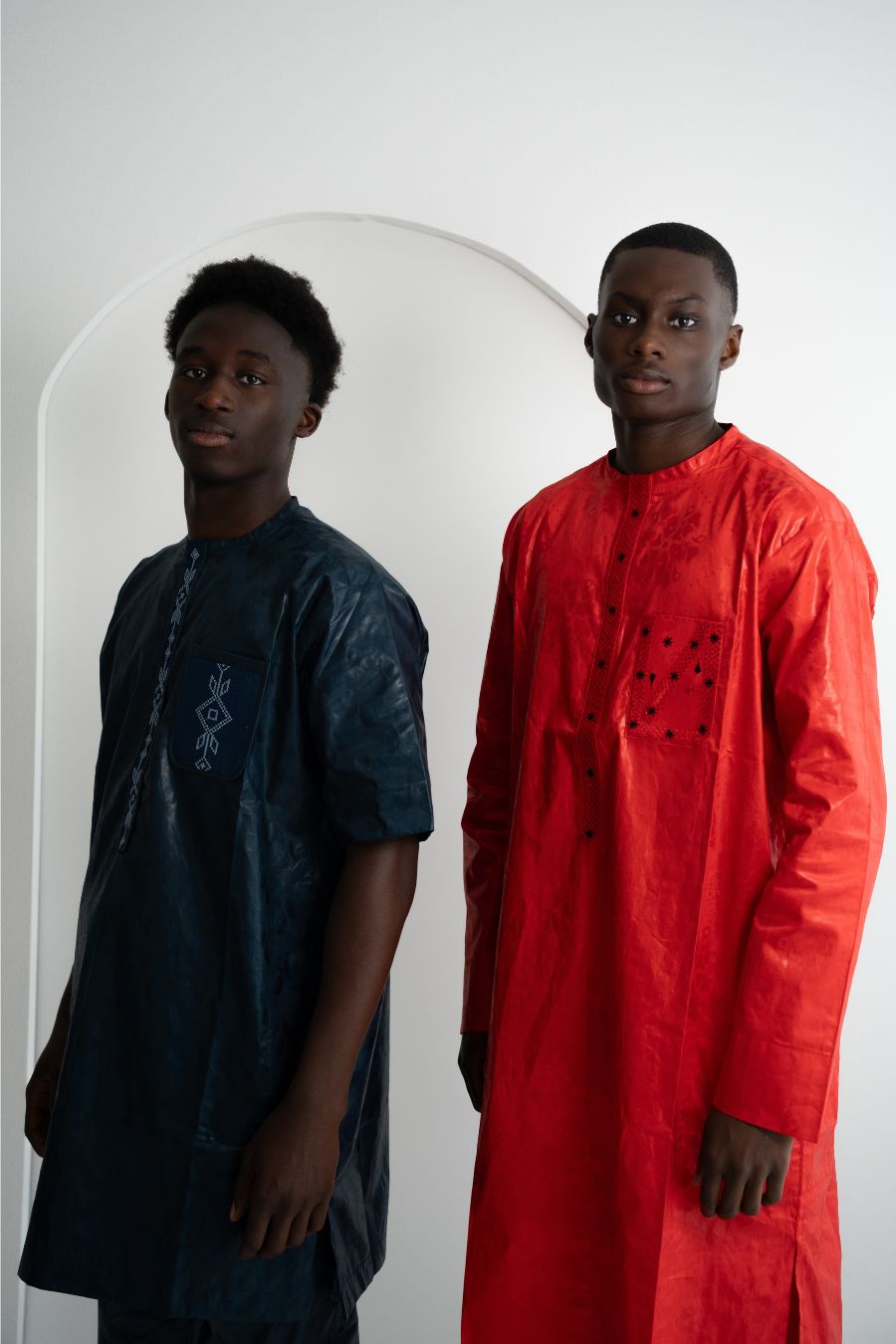 Afrikanische Festkleidung für Herren Nachtblau - Saidou