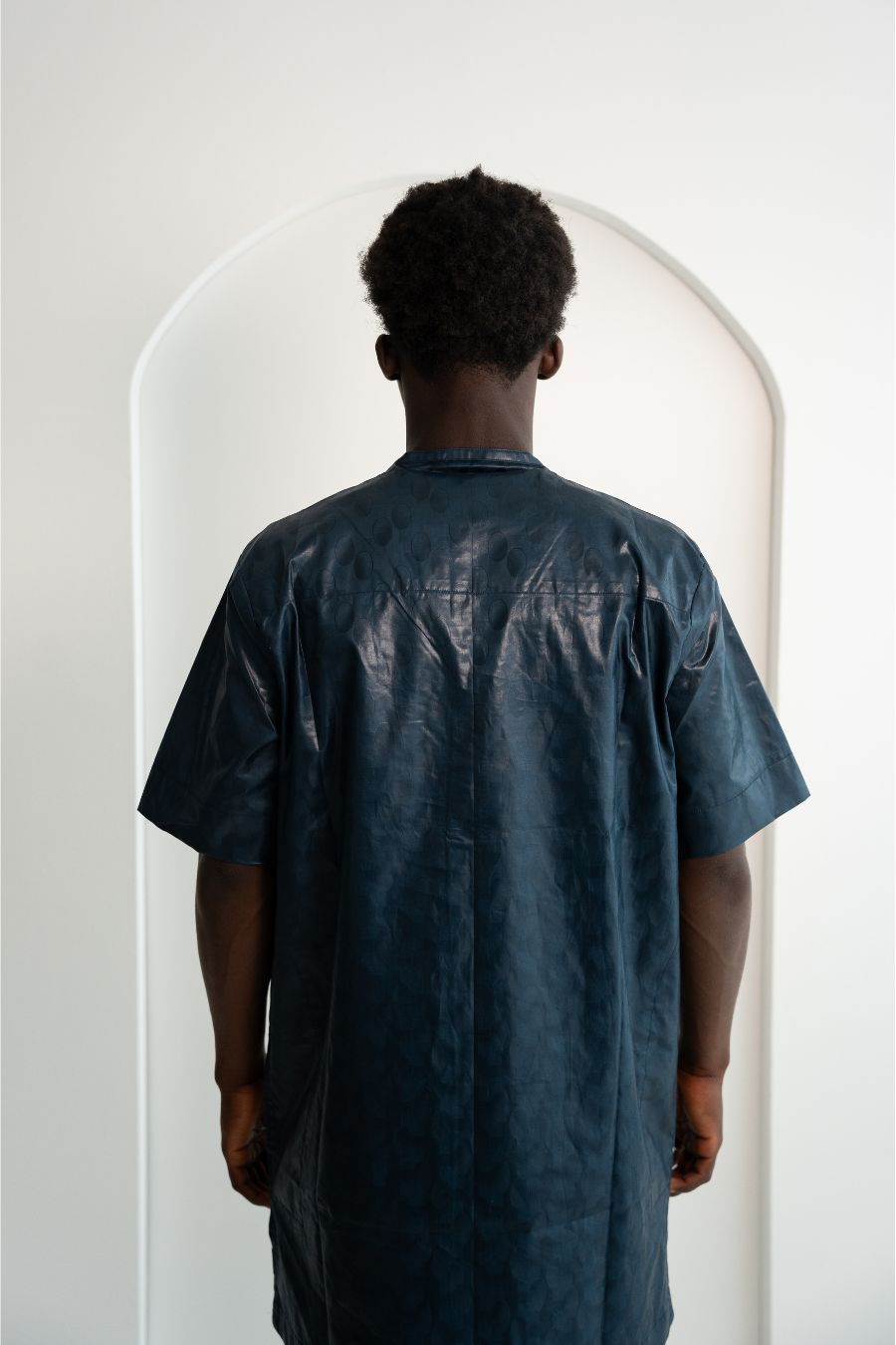 Afrikanische Festkleidung für Herren Nachtblau - Saidou