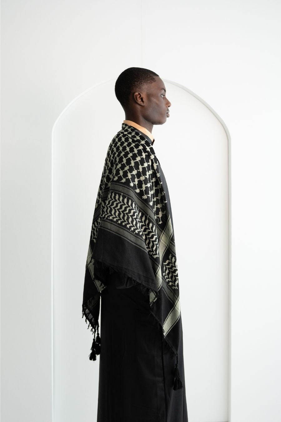 Gebetskleid für Herren - Schwarz/Gold