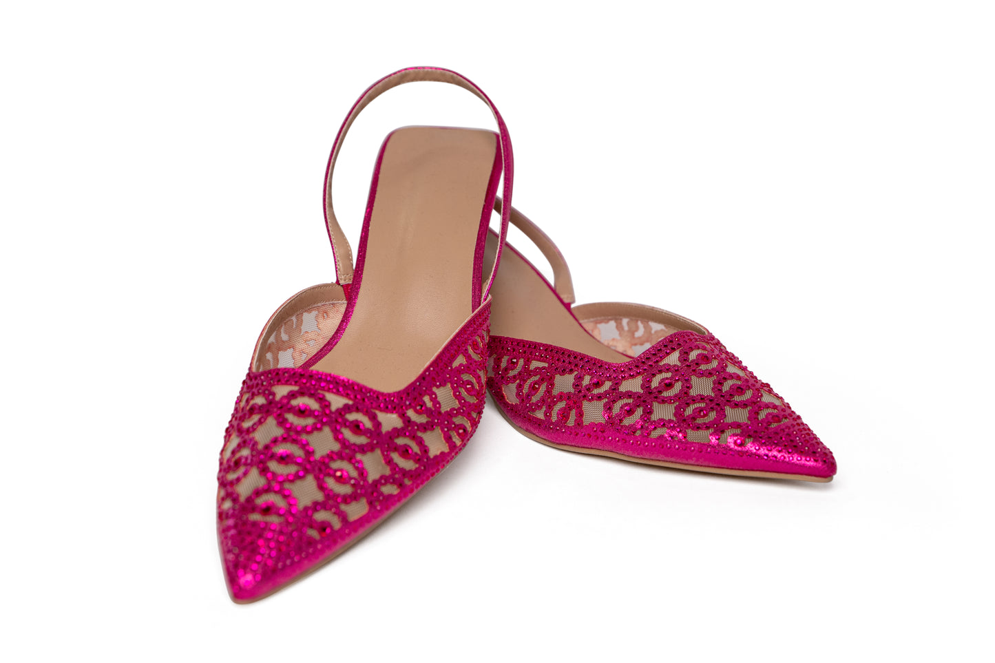 High Heels mit Steinen - Pink