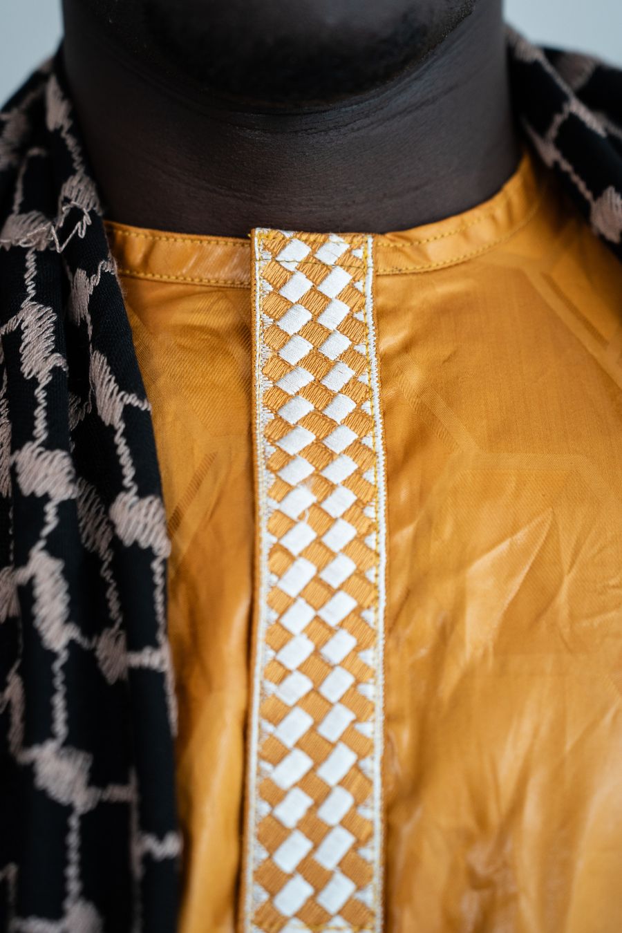 Afrikanische Festkleidung für Herren Gelb - Saidou