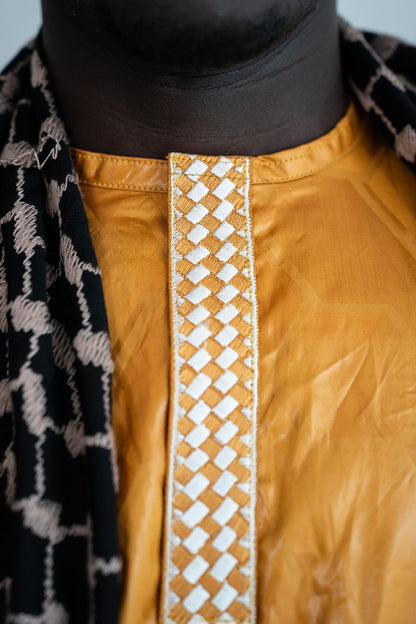 Afrikanische Festkleidung für Herren Gelb - Saidou