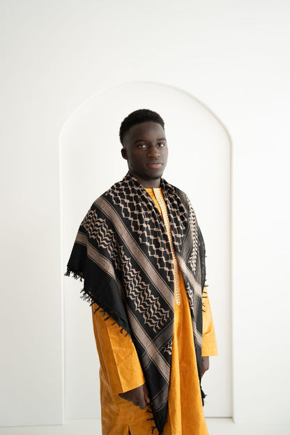 Afrikanische Festkleidung für Herren Gelb - Saidou