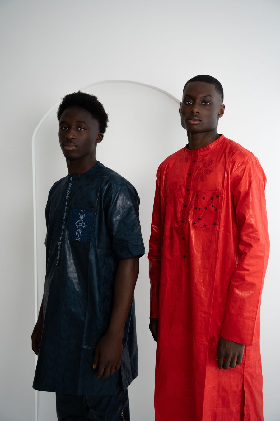 Afrikanische Festkleidung für Herren Rot - Bakary