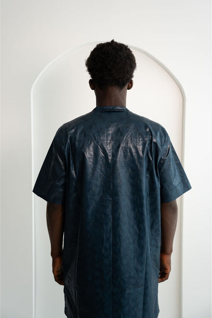 Afrikanische Festkleidung für Herren Nachtblau - Saidou