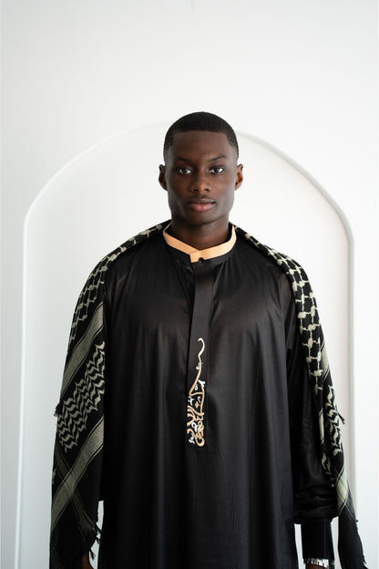 Gebetskleid für Herren - Schwarz/Gold