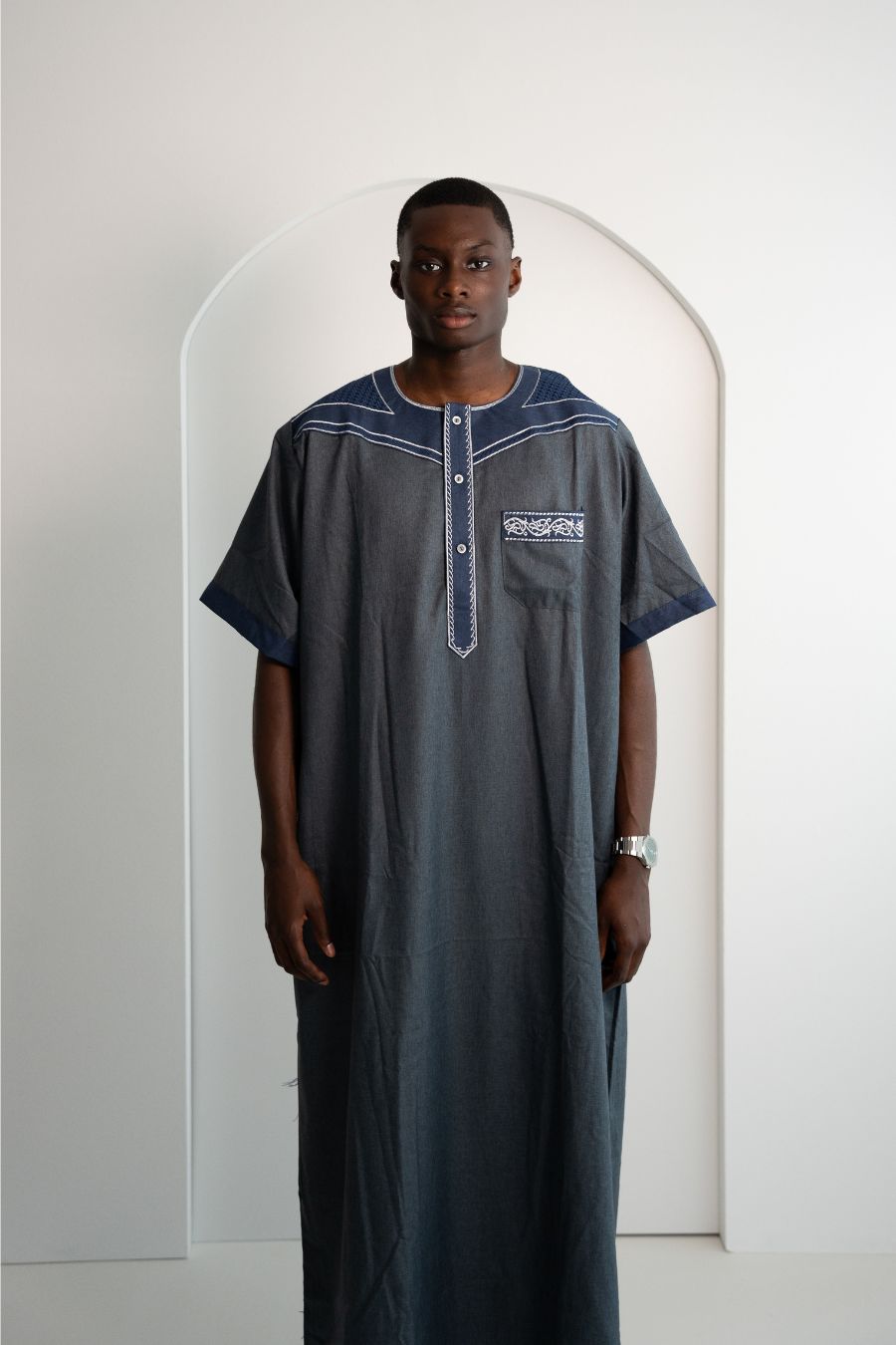 Gebetskleid für Herren - Grau/Blau