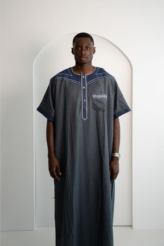 Gebetskleid für Herren - Grau/Blau