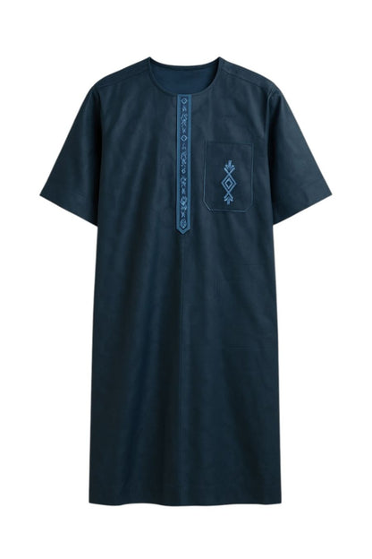 Afrikanische Festkleidung für Herren Nachtblau - Saidou