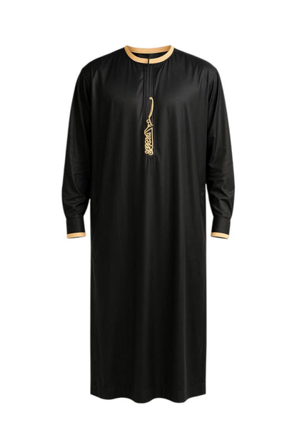 Gebetskleid für Herren - Schwarz/Gold
