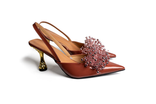 High Heels mit Details - Rose