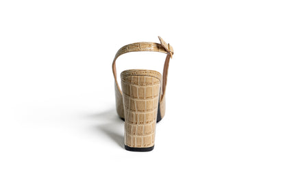 High Heels mit Schnalle - Gold