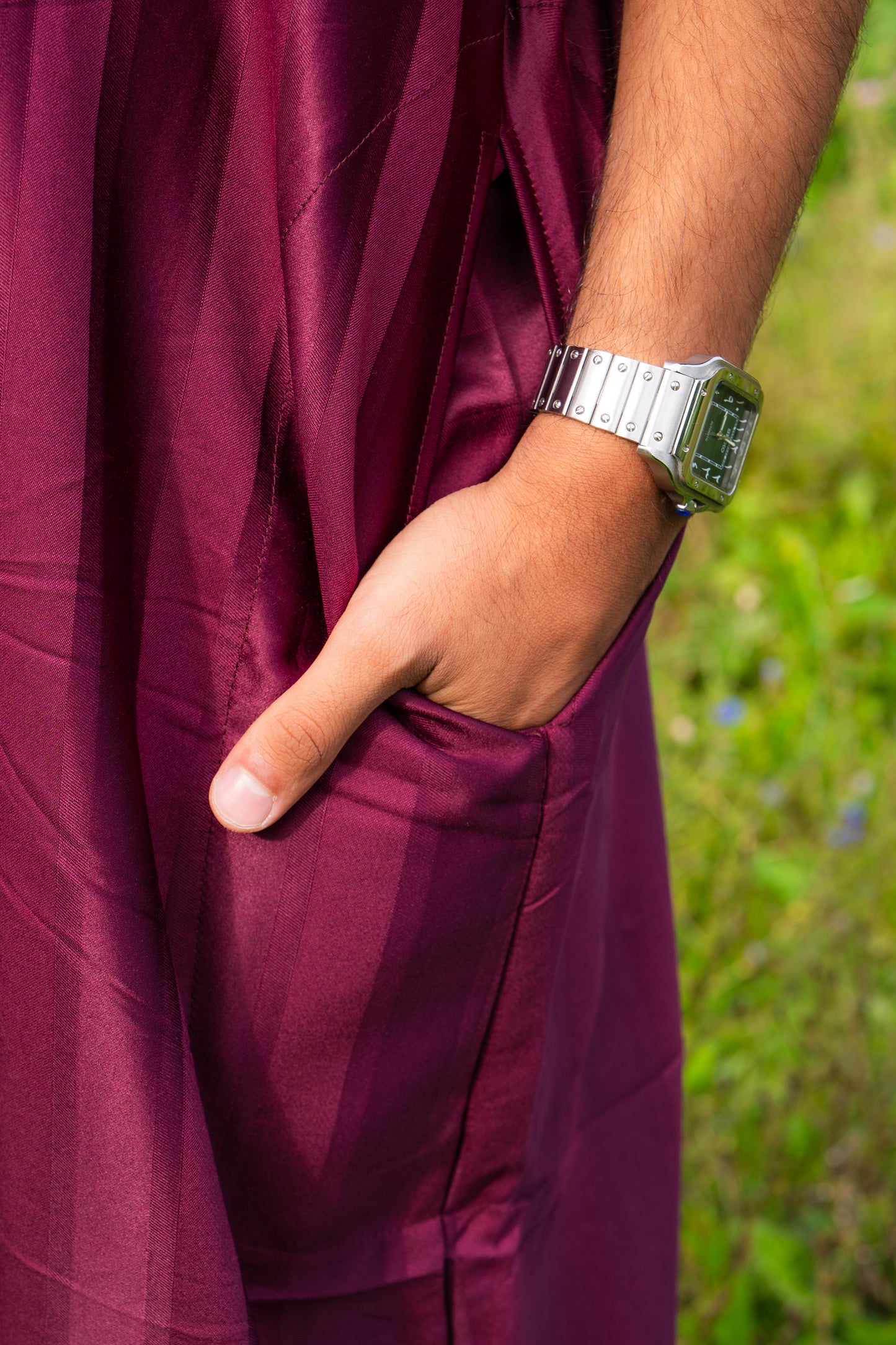 Gebetskleid für Herren mit goldenen Details - Rot