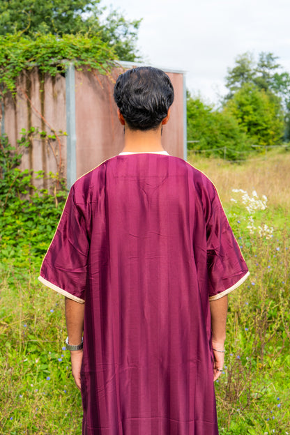 Gebetskleid für Herren mit goldenen Details - Rot