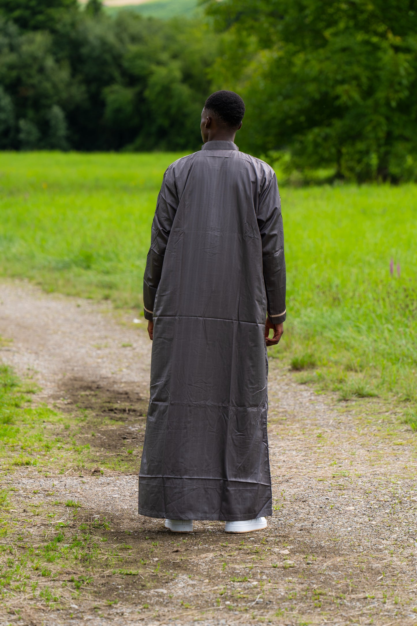 Gebetskleid für Herren mit Design - Olivegrün