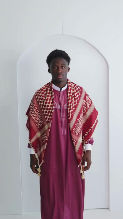 Gebetskleid für Herren - Rot